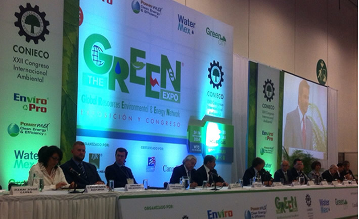 La inauguración de The Green Expo 2014 estuvo a cargo del subsecretario de Gestión para la Protección Ambiental de la Semarnat, Rafael Pacchiano Alaman. (Foto: VI)