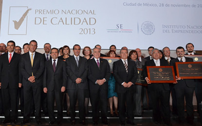 SE entrega el Premio Nacional de Calidad 2013