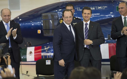 EPN y Hollande inauguran campus aeronáutico en Querétaro