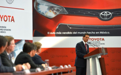 Toyota aplicará nueva tecnología en México