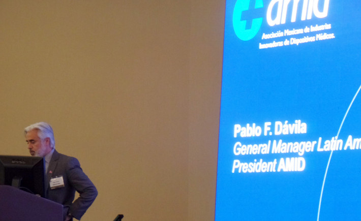Pablo Dávila Gutiérrez, presidente de la Asociación Mexicana de Industrias Innovadoras de Dispositivos Médicos (AMID). (Foto: AMID)