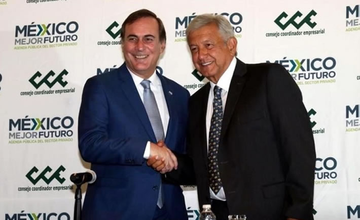 Este 4 de julio el presidente electo de México, Andrés Manuel López Obrador, se reunió con la cúpula empresarial. (Foto: NN.MX )