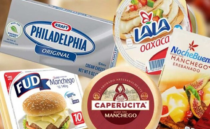 En los productos denominados como “queso” los principales incumplimientos detectados son: Utilizar la leyenda “100% leche”, sin serlo. Adicionar grasa vegetal para sustituir la leche que deberían contener en su elaboración. Proporcionar un menor gramaje que el declarado en la etiqueta como “Contenido Neto”, entre otros. (Foto: Cortesía)