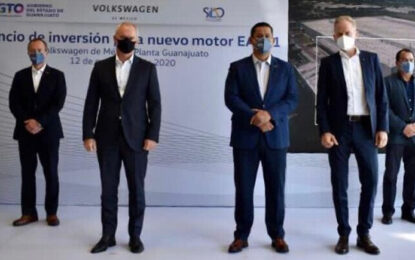 VW México anuncia otra inversión, 233 mdd para producir un nuevo motor