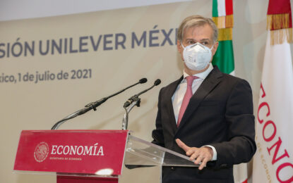 Unilever invertirá 5,500 mdp en México; incrementará exportaciones por 20,000 mdp