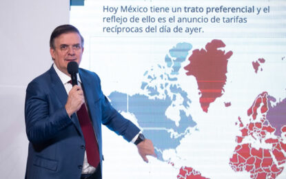 Celebra Marcelo Ebrard que el TMEC sobrevive a la nueva arquitectura arancelaria de EU